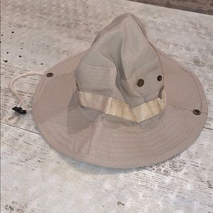 Khaki colored adult hat